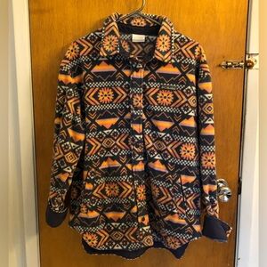 Columbia Women's Multicolor Geometric Fleece Shirt